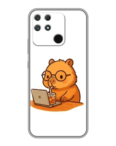 Чохол для Realme NARZO 50A з картинкою «Капібара з ноутбуком» Чохол для Realme NARZO 50A з картинкою «Капібара з ноутбуком»