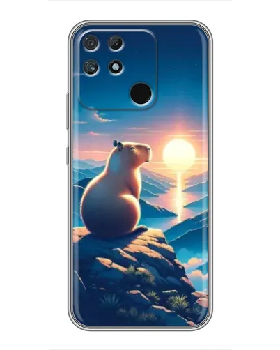 Чохол для Realme NARZO 50A з картинкою «Захід сонця з капібарою» Чохол для Realme NARZO 50A з картинкою «Захід сонця з капібарою»