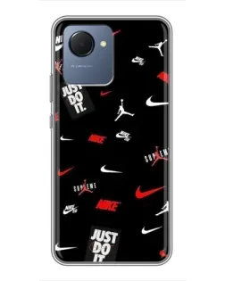 Чехол для Realme NARZO 50i Prime с картинкой «Nike Mix Pattern» Чехол для Realme NARZO 50i Prime с картинкой «Nike Mix Pattern»