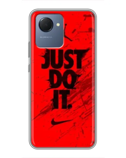 Чехол для Realme NARZO 50i Prime с картинкой «Nike Just Do It»