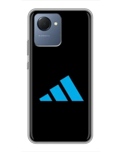 Чехол для Realme NARZO 50i Prime с картинкой «Adidas Cyan Logo»