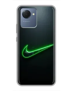 Чехол для Realme NARZO 50i Prime с картинкой «Неоновый контур Nike» Чехол для Realme NARZO 50i Prime с картинкой «Неоновый контур Nike»