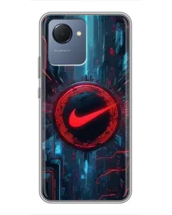 Чехол для Realme NARZO 50i Prime с картинкой «Техногенный стиль Nike» Чехол для Realme NARZO 50i Prime с картинкой «Техногенный стиль Nike»