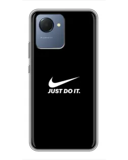 Чехол для Realme NARZO 50i Prime с картинкой «Минимализм от Nike» Чехол для Realme NARZO 50i Prime с картинкой «Минимализм от Nike»