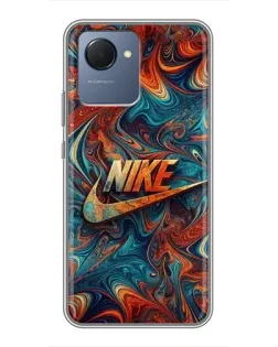 Чехол для Realme NARZO 50i Prime с картинкой «Nike в абстракции» Чехол для Realme NARZO 50i Prime с картинкой «Nike в абстракции»