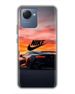 Чехол для Realme NARZO 50i Prime с картинкой «Nike и суперкар» Чехол для Realme NARZO 50i Prime с картинкой «Nike и суперкар»