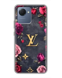 Чехол для Realme NARZO 50i Prime с картинкой «Цветочный Louis Vuitton»