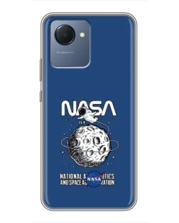 Чехол для Realme NARZO 50i Prime с картинкой «NASA — лунная миссия» Чехол для Realme NARZO 50i Prime с картинкой «NASA — лунная миссия»