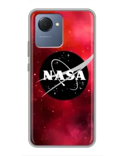 Чехол для Realme NARZO 50i Prime с картинкой «NASA — красная туманность»