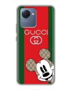Чехол для Realme NARZO 50i Prime с картинкой «Gucci — полосы и Микки» Чехол для Realme NARZO 50i Prime с картинкой «Gucci — полосы и Микки»