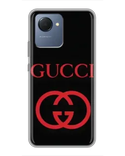 Чехол для Realme NARZO 50i Prime с картинкой «Gucci — красный логотип» Чехол для Realme NARZO 50i Prime с картинкой «Gucci — красный логотип»