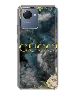 Чехол для Realme NARZO 50i Prime с картинкой «Абстрактные цветы Gucci» Чехол для Realme NARZO 50i Prime с картинкой «Абстрактные цветы Gucci»