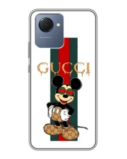 Чехол для Realme NARZO 50i Prime с картинкой «Микки Маус Gucci — полосы» Чехол для Realme NARZO 50i Prime с картинкой «Микки Маус Gucci — полосы»