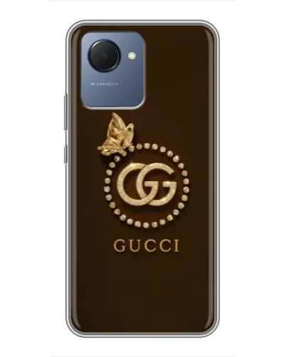 Чехол для Realme NARZO 50i Prime с картинкой «Gucci — золотая бабочка» Чехол для Realme NARZO 50i Prime с картинкой «Gucci — золотая бабочка»