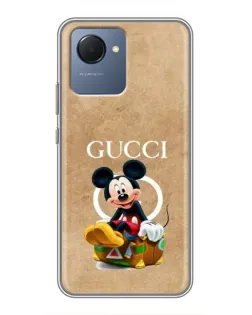 Чехол для Realme NARZO 50i Prime с картинкой «Микки Маус Gucci — крафт» Чехол для Realme NARZO 50i Prime с картинкой «Микки Маус Gucci — крафт»