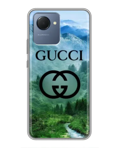 Чехол для Realme NARZO 50i Prime с картинкой «Gucci — горный пейзаж» Чехол для Realme NARZO 50i Prime с картинкой «Gucci — горный пейзаж»