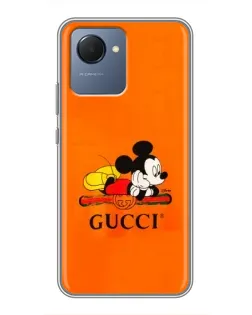 Чехол для Realme NARZO 50i Prime с картинкой «Микки Маус Gucci — оранж» Чехол для Realme NARZO 50i Prime с картинкой «Микки Маус Gucci — оранж»