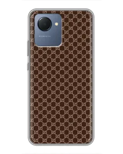 Чехол для Realme NARZO 50i Prime с картинкой «Gucci — шоколадная сетка» Чехол для Realme NARZO 50i Prime с картинкой «Gucci — шоколадная сетка»