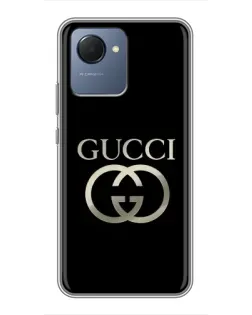 Чехол для Realme NARZO 50i Prime с картинкой «Gucci — золото на черном» Чехол для Realme NARZO 50i Prime с картинкой «Gucci — золото на черном»
