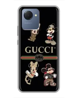 Чехол для Realme NARZO 50i Prime с картинкой «Gucci — герои Disney и монограмма» Чехол для Realme NARZO 50i Prime с картинкой «Gucci — герои Disney и монограмма»
