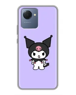 Чохол для Realme NARZO 50i Prime з картинкою «Kuromi — ніжний фіолетовий»