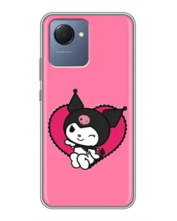 Чохол для Realme NARZO 50i Prime з картинкою «Kuromi — любов у серці»