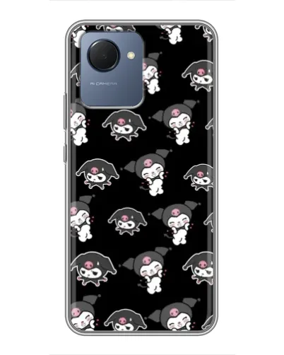 Чохол для Realme NARZO 50i Prime з картинкою «Чорний паттерн Kuromi» Чохол для Realme NARZO 50i Prime з картинкою «Чорний паттерн Kuromi»