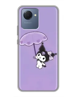 Чохол для Realme NARZO 50i Prime з картинкою «Kuromi з парасолькою»