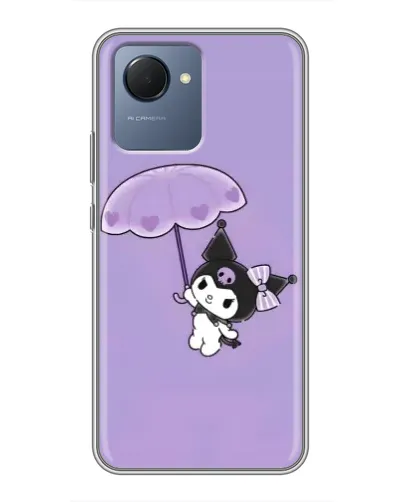Чохол для Realme NARZO 50i Prime з картинкою «Kuromi з парасолькою» Чохол для Realme NARZO 50i Prime з картинкою «Kuromi з парасолькою»