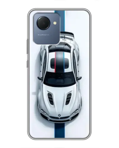 Чехол для Realme NARZO 50i Prime с картинкой «Вид сверху — BMW M»