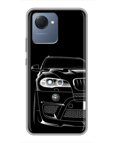 Чехол для Realme NARZO 50i Prime с картинкой «Темный силуэт BMW»
