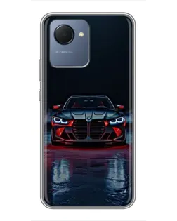 Чохол для Realme NARZO 50i Prime з картинкою «BMW на мокрій дорозі»