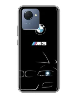 Чохол для Realme NARZO 50i Prime з картинкою «Мінімалістичний принт BMW M3»
