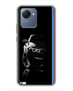 Чохол для Realme NARZO 50i Prime з картинкою «Силует BMW в темряві»