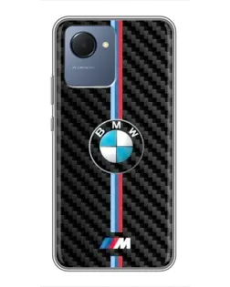 Чохол для Realme NARZO 50i Prime з картинкою «Емблема BMW та карбон»