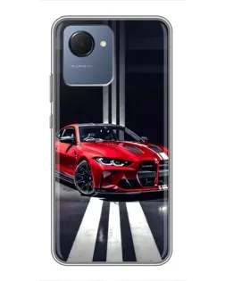 Чохол для Realme NARZO 50i Prime з картинкою «Червона BMW на дорозі»