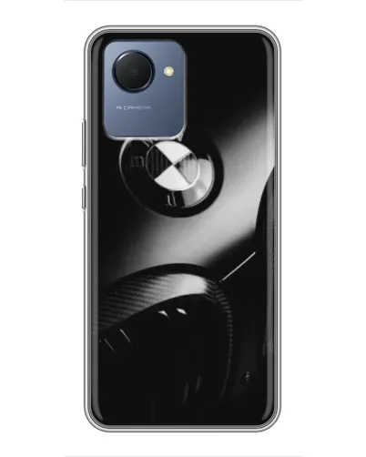 Чехол для Realme NARZO 50i Prime с картинкой «Эмблема BMW — макро»