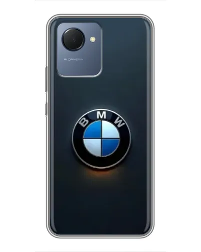 Чехол для Realme NARZO 50i Prime с картинкой «Логотип BMW — минимализм»