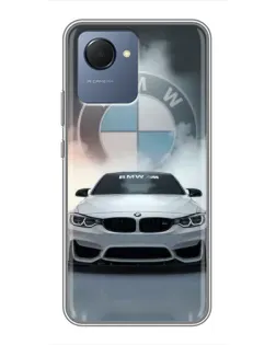 Чохол для Realme NARZO 50i Prime з картинкою «BMW в білому диму»