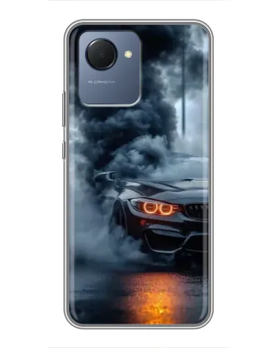 Чехол для Realme NARZO 50i Prime с картинкой «BMW M-Power — абстракция» Чехол для Realme NARZO 50i Prime с картинкой «BMW M-Power — абстракция»