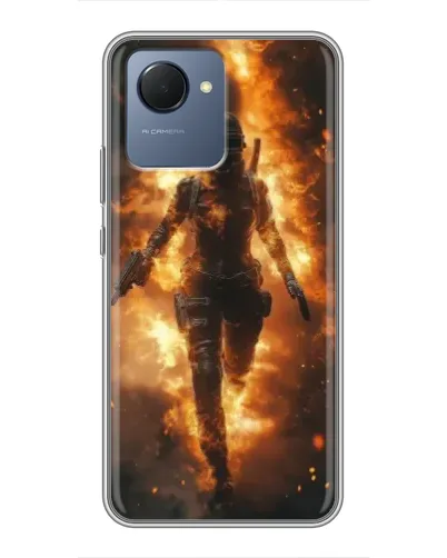 Чохол для Realme NARZO 50i Prime з картинкою «BMW — швидкість у дощі» Чохол для Realme NARZO 50i Prime з картинкою «BMW — швидкість у дощі»