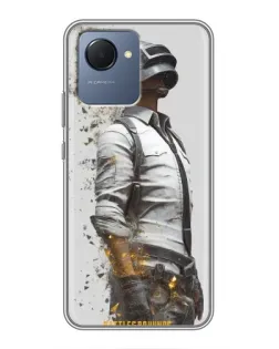 Чохол для Realme NARZO 50i Prime з картинкою «PUBG — боєць у пилу»