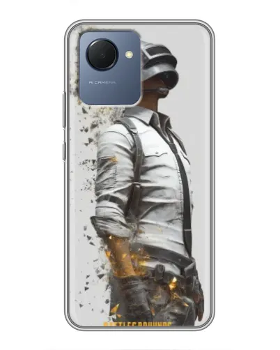 Чохол для Realme NARZO 50i Prime з картинкою «PUBG — боєць у пилу» Чохол для Realme NARZO 50i Prime з картинкою «PUBG — боєць у пилу»