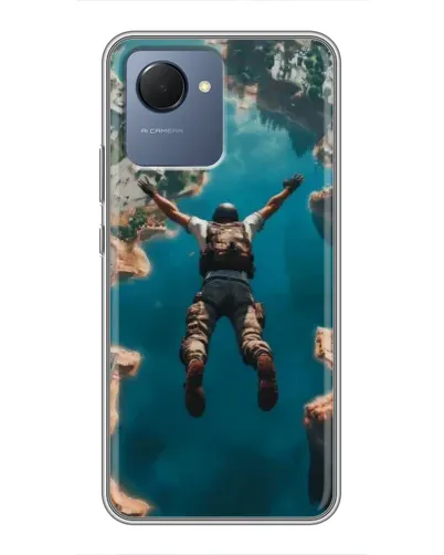 Чохол для Realme NARZO 50i Prime з картинкою «PUBG — вільне падіння» Чохол для Realme NARZO 50i Prime з картинкою «PUBG — вільне падіння»