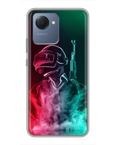 Чохол для Realme NARZO 50i Prime з картинкою «PUBG — вогняний воїн» Чохол для Realme NARZO 50i Prime з картинкою «PUBG — вогняний воїн»