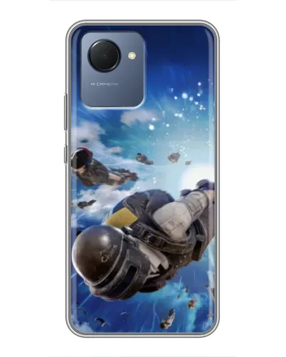 Чохол для Realme NARZO 50i Prime з картинкою «Десант PUBG — стрибок» Чохол для Realme NARZO 50i Prime з картинкою «Десант PUBG — стрибок»