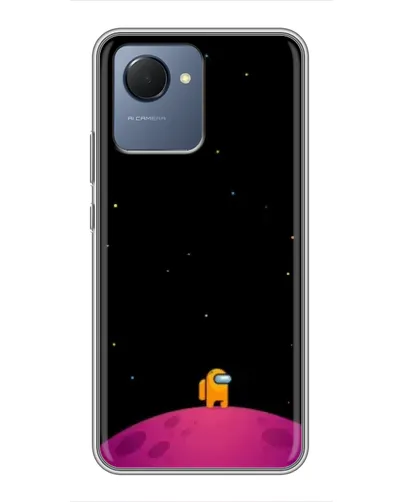 Чехол для Realme NARZO 50i Prime с картинкой «Одинокий герой на планете»