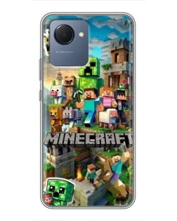 Чехол для Realme NARZO 50i Prime с картинкой «Замок Minecraft» Чехол для Realme NARZO 50i Prime с картинкой «Замок Minecraft»