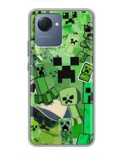 Чехол для Realme NARZO 50i Prime с картинкой «Криперы Minecraft» Чехол для Realme NARZO 50i Prime с картинкой «Криперы Minecraft»