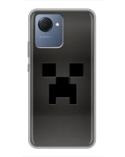 Чехол для Realme NARZO 50i Prime с картинкой «Черный крипер градиент» Чехол для Realme NARZO 50i Prime с картинкой «Черный крипер градиент»